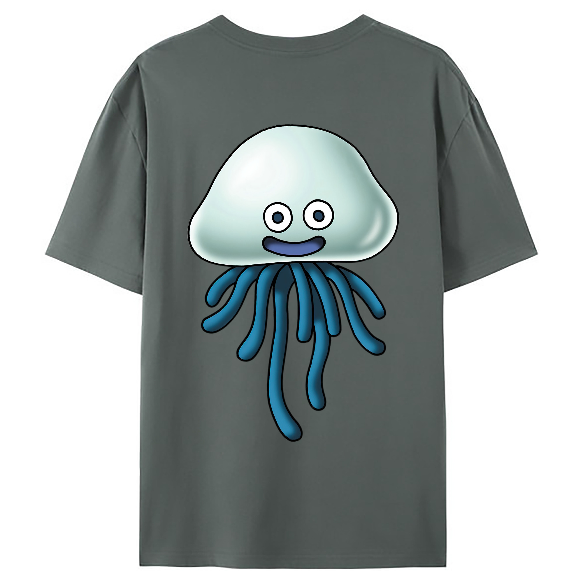 （画像用） ドラゴンクエスト Doragon Kuesuto Dragon Quest 綿100％ メンズ半袖Tシャツ（バックプリント） 通気性